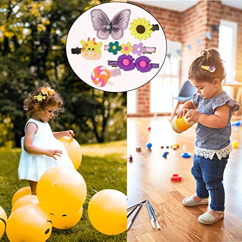 Moodkey 42Pcs Baby Hair Clips Toddler Girls Hairpins Candy-Colored Hair Accessories Mix Flower Fruit Rainbow Cartoon Hair Pins Cute Fashion Baby Girl Hair Barrettes Set For Kids Teens Toddlers #TOP4
