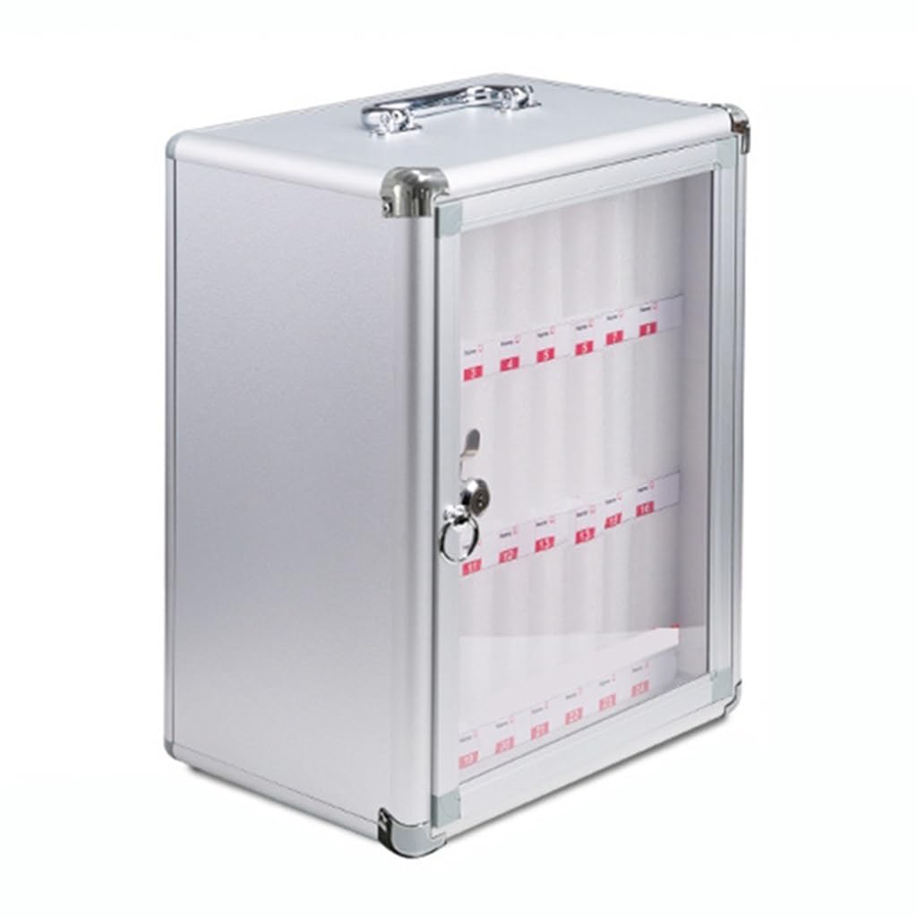Armadietto di sicurezza per cellulari - 60 scomparti in lega di alluminio, organizer per cellulari con dissipatore di calore per la sicurezza di aule e uffici, perfetto per dispositivi e accessori