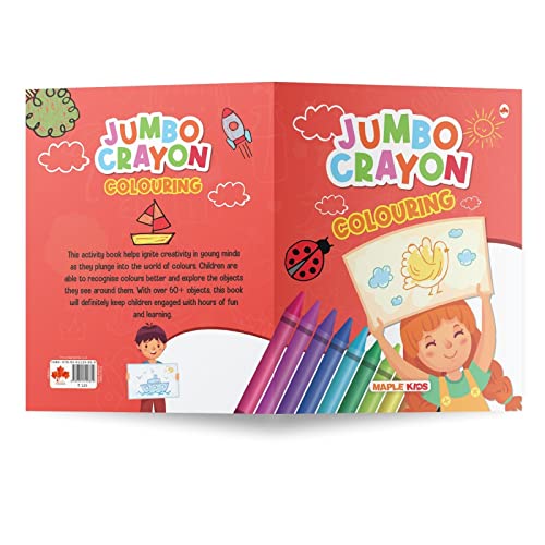 Image of Jumbo Colouring Book - Crayon Colouring for children