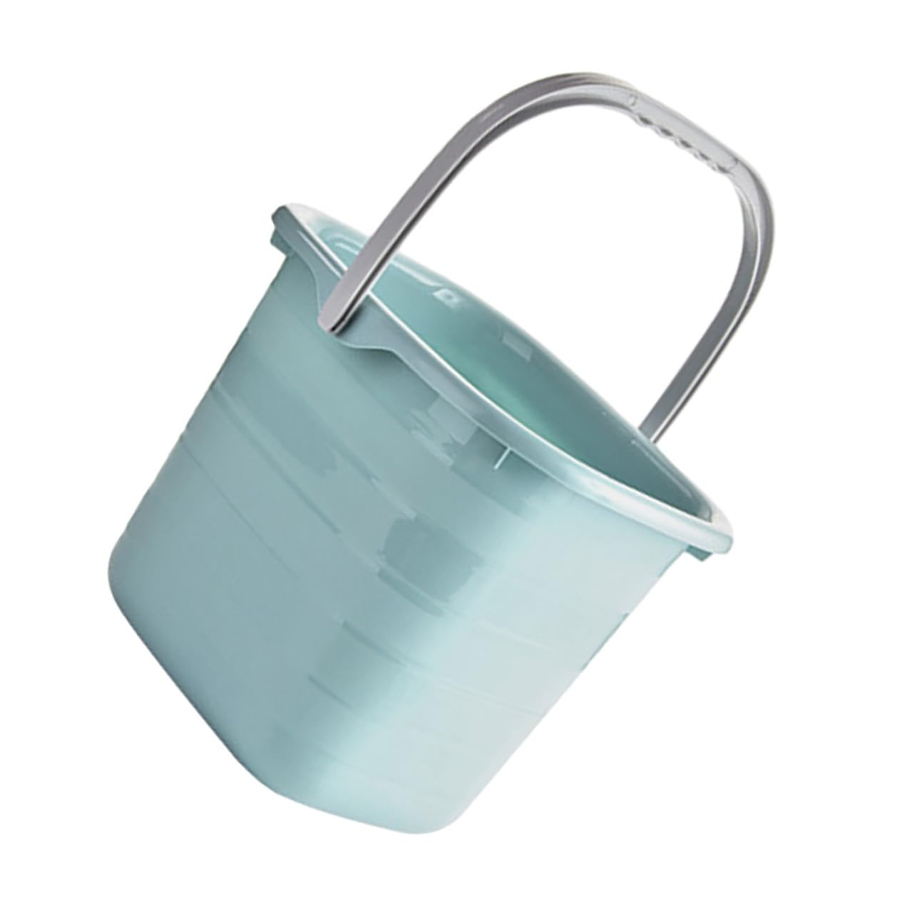 Secchio in Plastica Rettangolare Manico per Pulizie Domestiche, Risparmio di Fatica, per Famiglie e Giardinaggio, Secchiello Multiuso Portatile