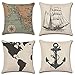 Poszewki na poduszki 75 x 75 cm zestaw 4 dekoracyjnych poszewek na poduszki lniane kwadratowe poszewki na poduszki dwustronne z niewidocznym zamkiem błyskawicznym na sofę kanapę do sypialni wewnątrz i na zewnątrz dekoracja