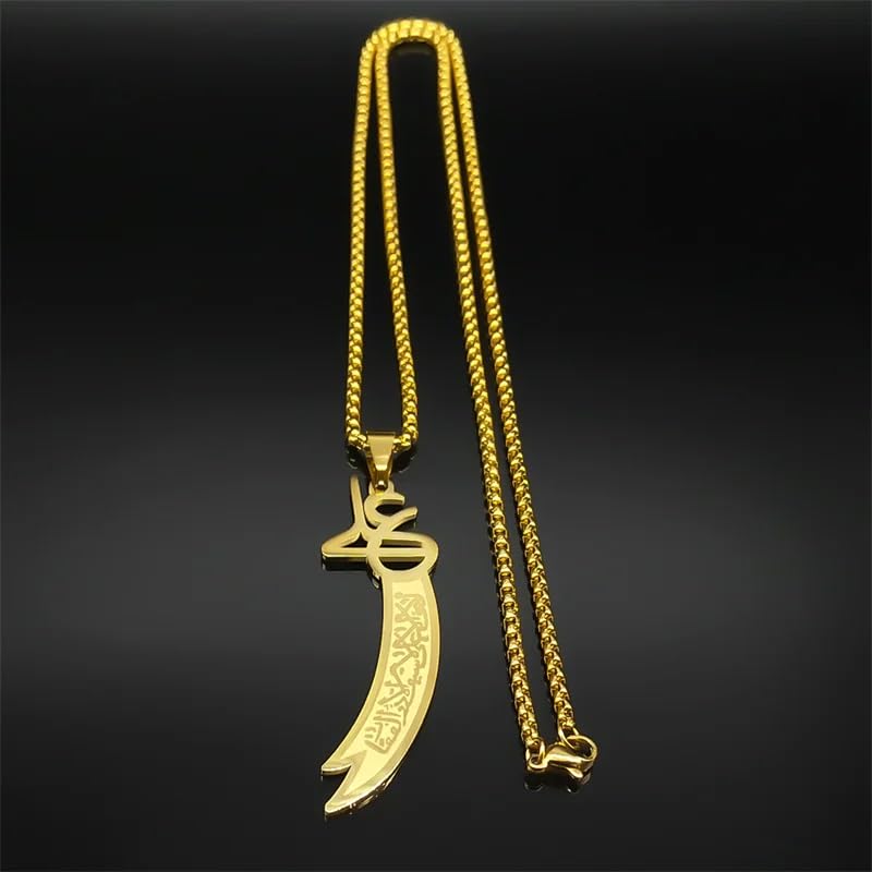 Pendentif islamique amulette-poignard en argent parfaire votre look Halloween