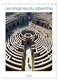  Les énigmes du labyrinthe (Calendrier de bureau 2026 DIN A5 horizontal), CALVENDO calendrier mensuel: Perdez-vous dans les dédales d\'un ancien ... de nouveaux mystères et de nouveaux défis.