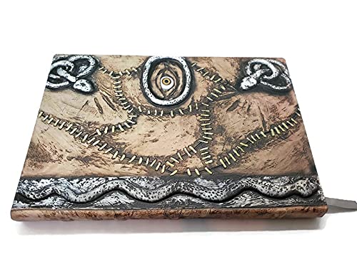 Livre de sorts Hocus Pocus en cuir PU grand format de luxe
