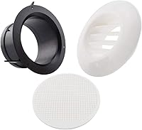 Vista 5 de SDTC Tech Cubierta de rejilla de rejilla de ventilación de aire redonda de 3 pulgadas con malla de pantalla incorporada, ventilación de escape