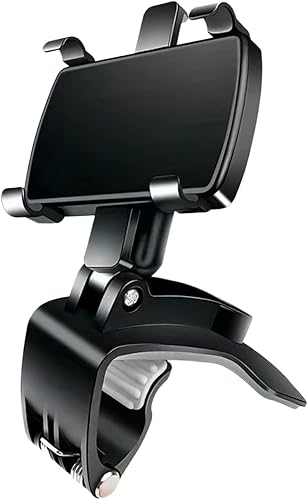 Soporte de teléfono para automóvil, ABS giratorio de 360, espejo retrovisor automático, clip de soporte para teléfono celular con base