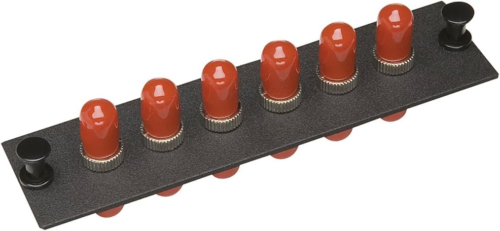 Allen Tel Products GBST-6MM Multimode Phosphorus Bronze Sleeve, Fiber Optic Loaded Mounting Panel ST Adapter, 6-Pack