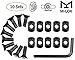 Gotical Replacement Screws, Rail T Nut Replacement 10 Screws Set of Screws, Compatible with MLOK Devices