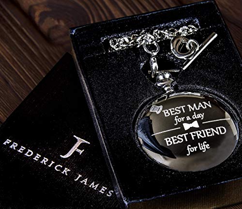 Best Man Gifts for Wedding I Best Man Proposal Gift -"Best Man for a Day" Pocket Watch I Best Man Gift I Will You Be My Best Man Gifts - Image 5