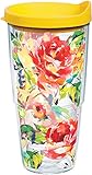 Tervis Made in USA Double Walled Fiesta Insulated Tumbler Cup Keeps Drinks Cold & Hot, 24oz, Floral...