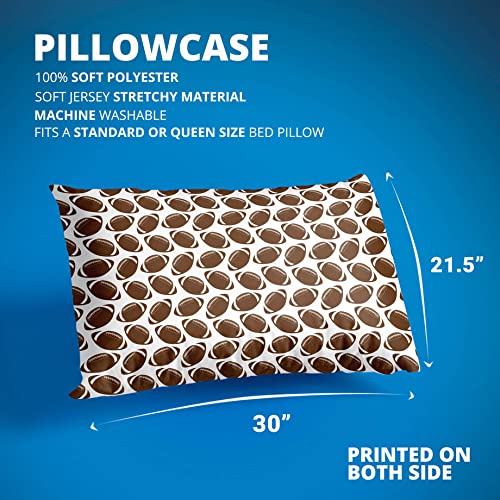 ChalkTalkSPORTS Football Pattern Pillowcase | Home Decor