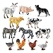 Produktbild AWYY 12 Stück Tierfiguren, Bauernhoftiere, Tierfiguren Set, Animal Figures, Mini Farm Animal Figures für Geburtstagsfeiern Mit Tiermotiven