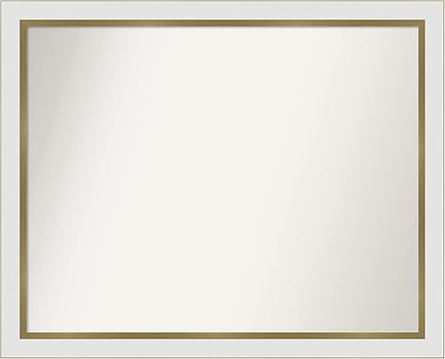 Miniatura 61 de Amanti Art Espejo de pared blanco de 30 x 42 pulgadas, espejo de baño rectangular blanco para decoración de pared de sala de estar, marco Parlor