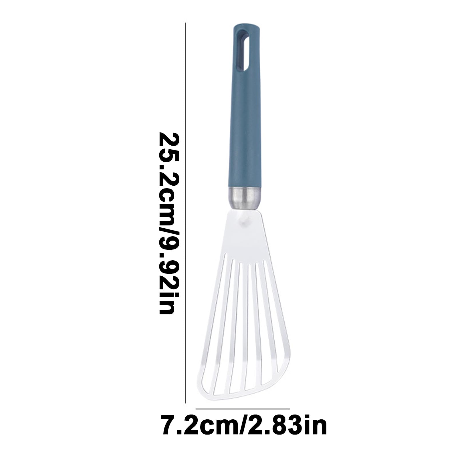 Spatola Per Pesce In Acciaio Inox 304 – Larga, Con Manico Termico E Fori Per Scolare L'Olio - 6