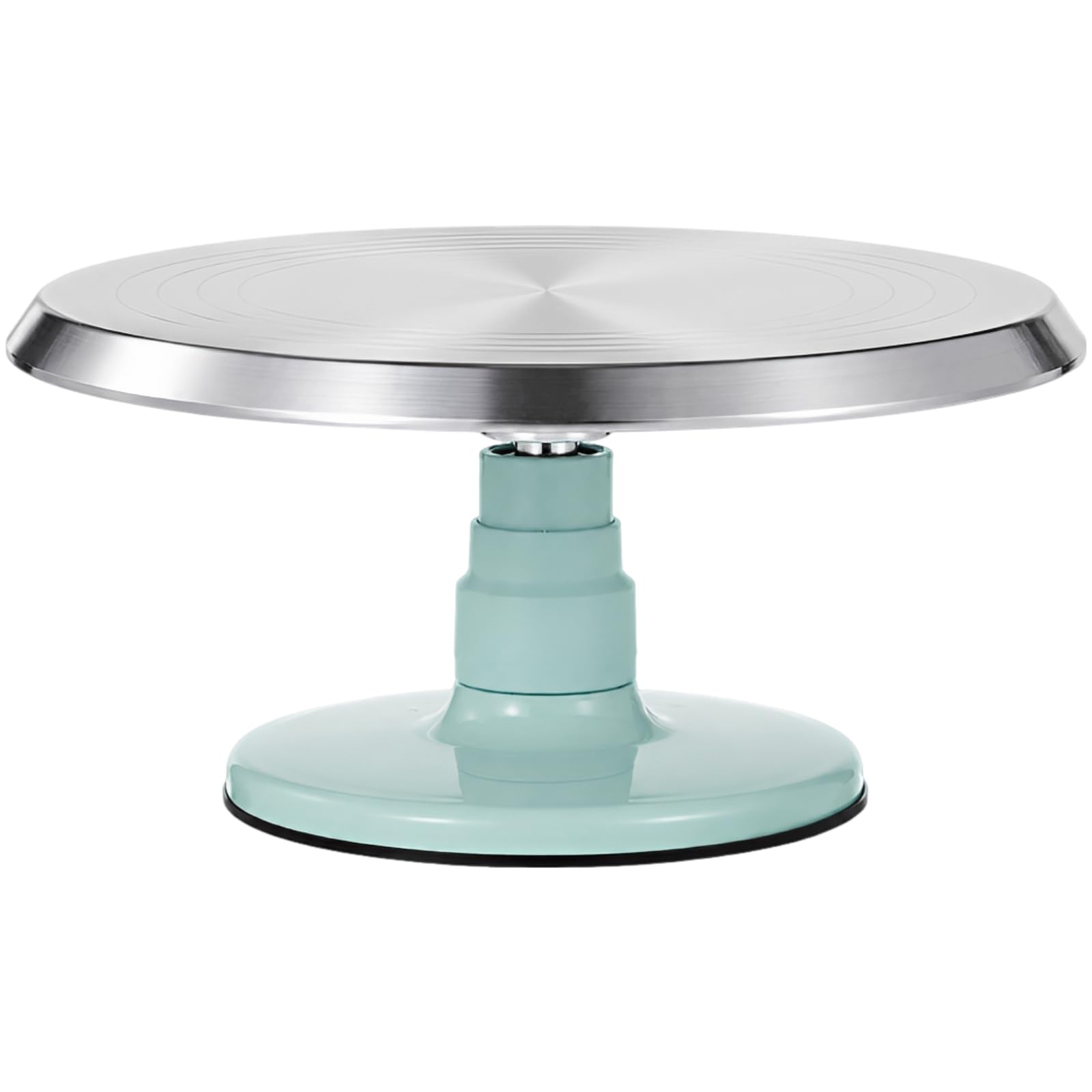 Aluminiumlegierung Drehbarer Tortenständer, 12 Zoll Torten-Dekorier-Drehteller, rutschfeste Rotationsplattform, sanfte 360°-Drehung für Tortenverzierung, Backen und Party-Anlässe