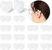 Vista 10 de 15 pares de ganchos para las orejas de gafas, antideslizantes, con forma de corazón, para sujetar las patillas de las gafas, para lentes de sol