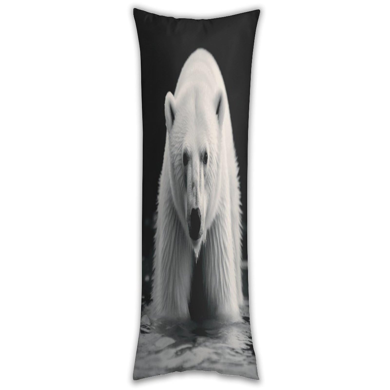 Polar Bear Pillow Cases Breathable Vertical Long Pillowcase Body Pillowcase with Hidden Zipper Closure Soft and Cozy Pillow Cover 20x54 Inches for Bedroom Couch
