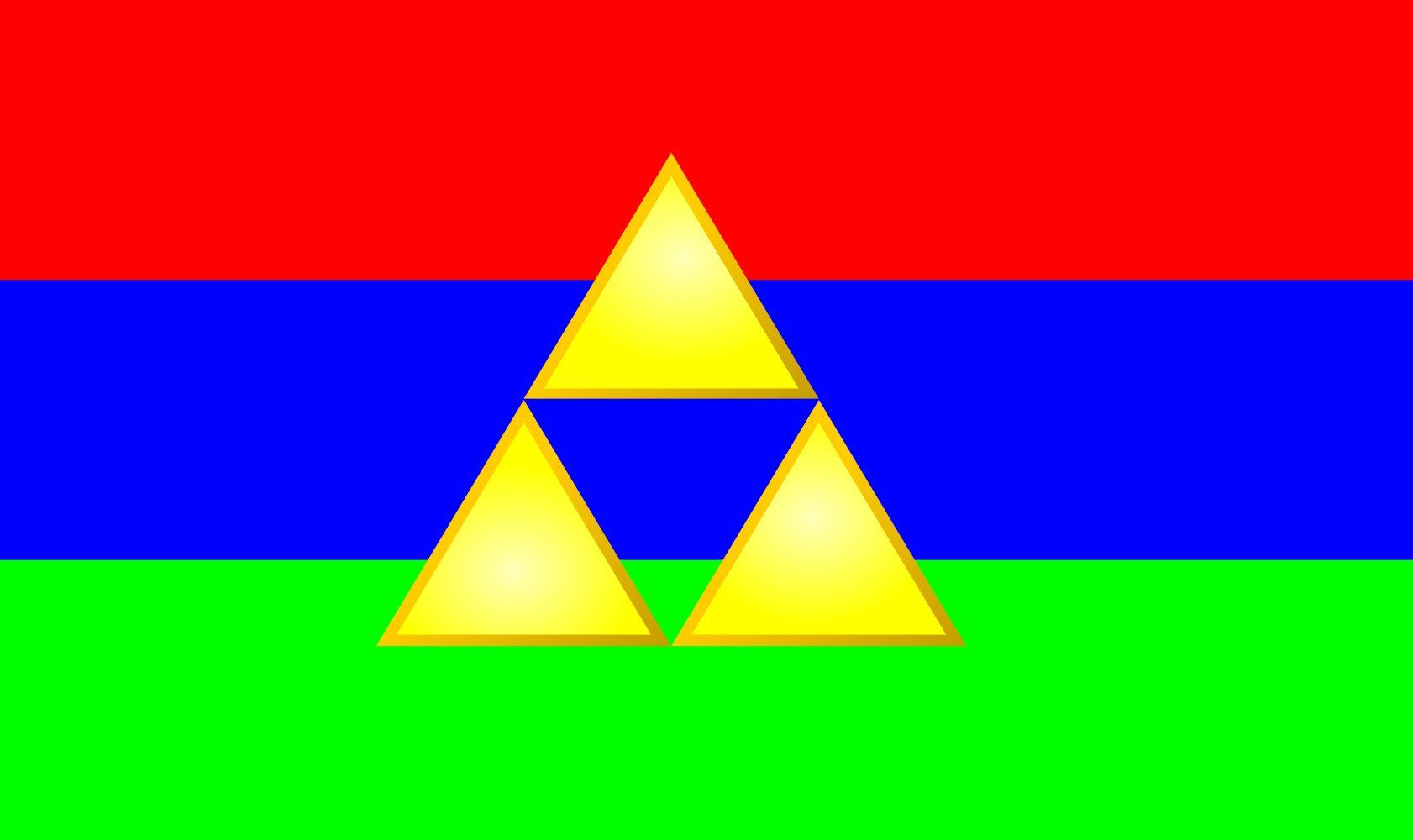 Drapeau Hyrule de 1.35m² aux finitions soignées style Hylian
