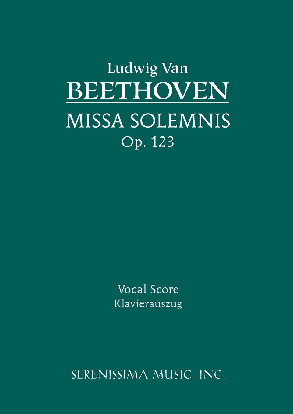 Missa Solemnis, Op. 123: Vocal score