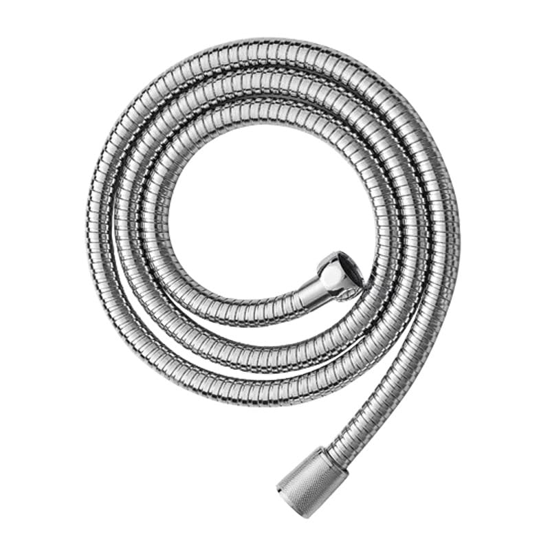 1M Shower Hose Universal Standard Fitting – extendable –Anti-Kink -Flexible –Universal- G 1/2 Connection (Silvery, 0.8m)