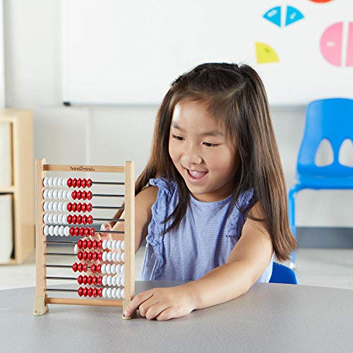 hand2mind Mini 100-Bead Wooden Rekenrek, Number Rack, Abacus for Kids Math, Counting Beads, Math Counters for Kids, Educational Toys for Elementary Kids, Math Manipulatives (Set of 1) by hand2mind - Image 4
