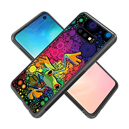 youxieshang Frog Samsung Galaxy S10e Case with Frog Bubble Pattern Whimsical Design Bumper Black Soft TPU and PC Protection Anti-Slippery &Fingerprint Frog Case for Samsung Galaxy S10e Frog case