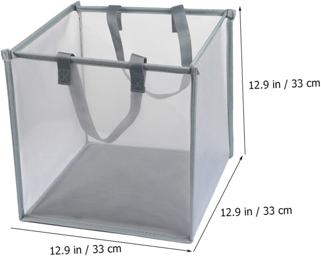 Portable Laundry Storage Mesh Basket Rolling Laundry Hamper for Dorm Collapsible Closet Organizers