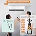 Neoteck Anemometer Wind Meter Tests Wind Speed and Airflow with 6 Velocity Measuring Units Backlight CFM Meter Measure Humidity and Temperature for HVAC Shooting Drone Driving Sailing Home Vent