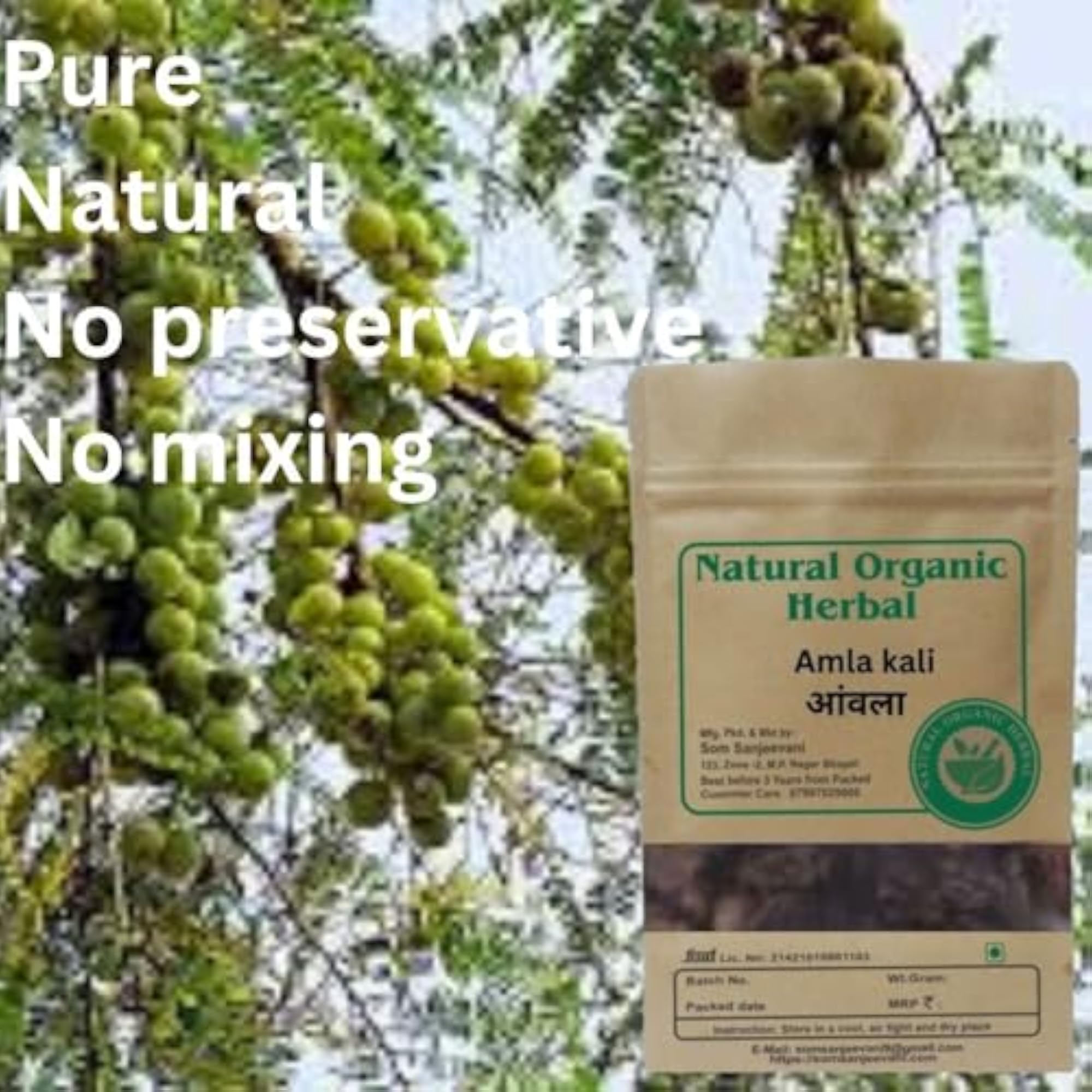 Natural Organic Herbal Dry Amla Seedless 300g