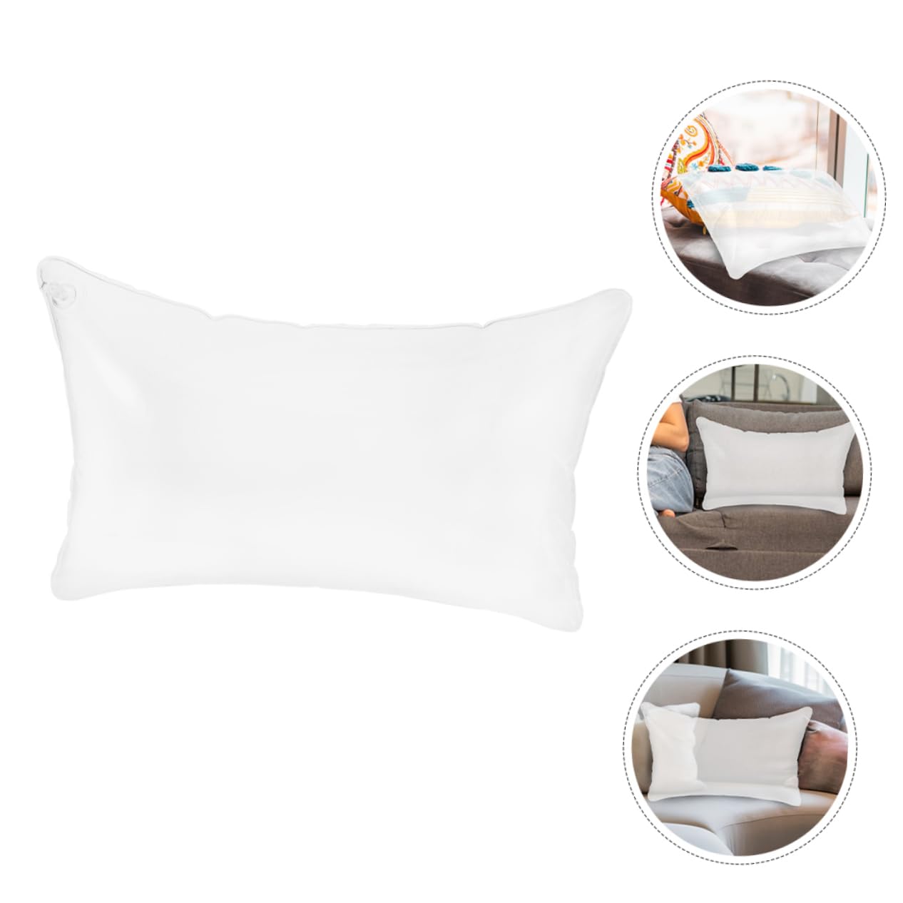 INOOMP 5pièces Camping Oreiller Gonflable Transparent Coussin De Voyage Compact Et Ergonomique pour Activités De Plein Air