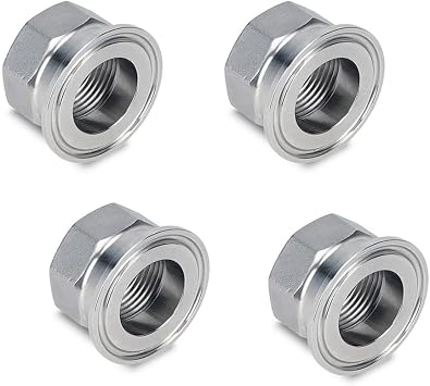 DAN SPEED 1-1/2 Inch Stainless Steel SS304 NPT thread quick-fit hexagon socket joint double-end clamp type (304 * 1-1/2)