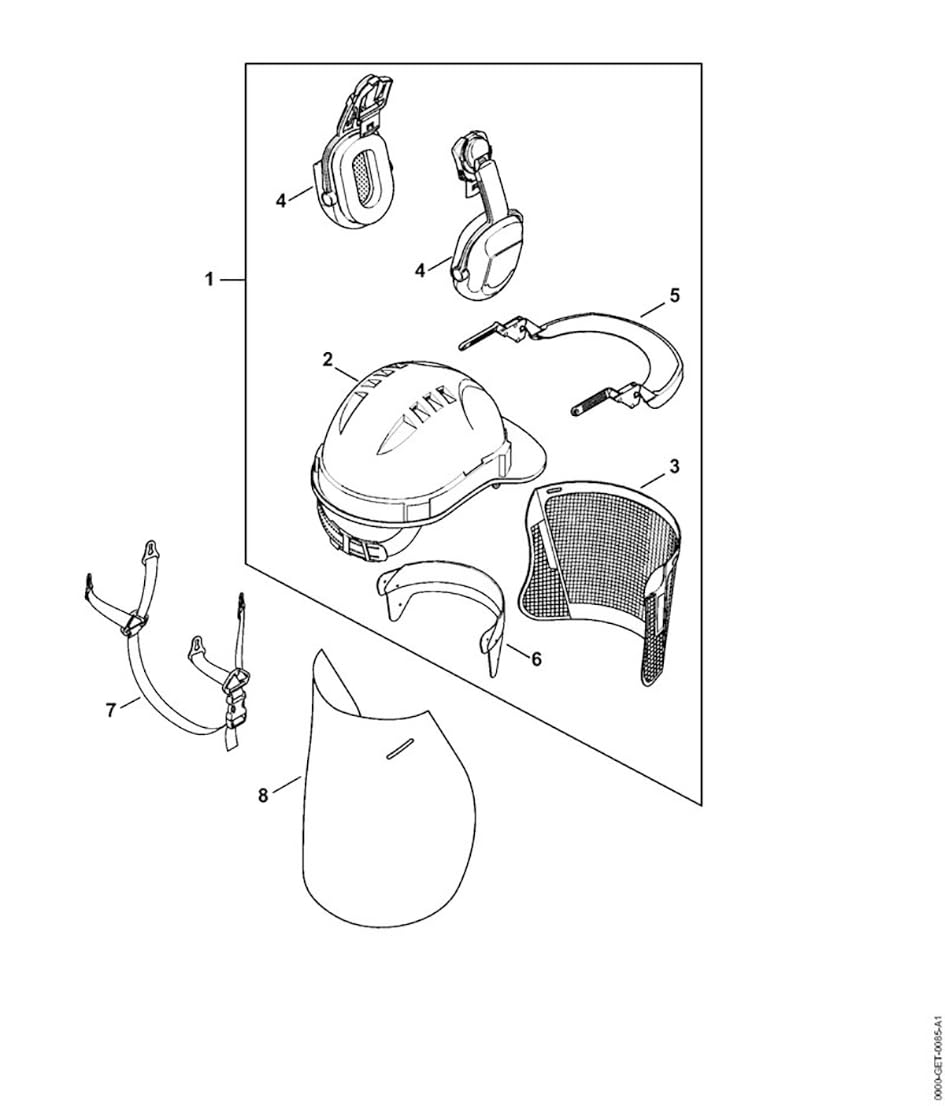 Casque forestier, avec fonction de base