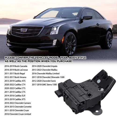 Image of SYERAL Trunk Lid Latch Power Lock Actuator 940-108 Tailgate Liftgate Door Lock Compatible with Cadillac ATS CT4 CT5, Compatible with Chevrolet Camaro Corvette Cruze Buick Cascada LaCrosse Regal Verano
