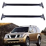 ROADFAR Roof Rack Aluminum Top Rail Carries Luggage Carrier Fit for 2005 2006 2007 2008 2009 2010 2011 2012 For Nissan Pathfinder Sport Utility 4-Door Baggage Rail Crossbars