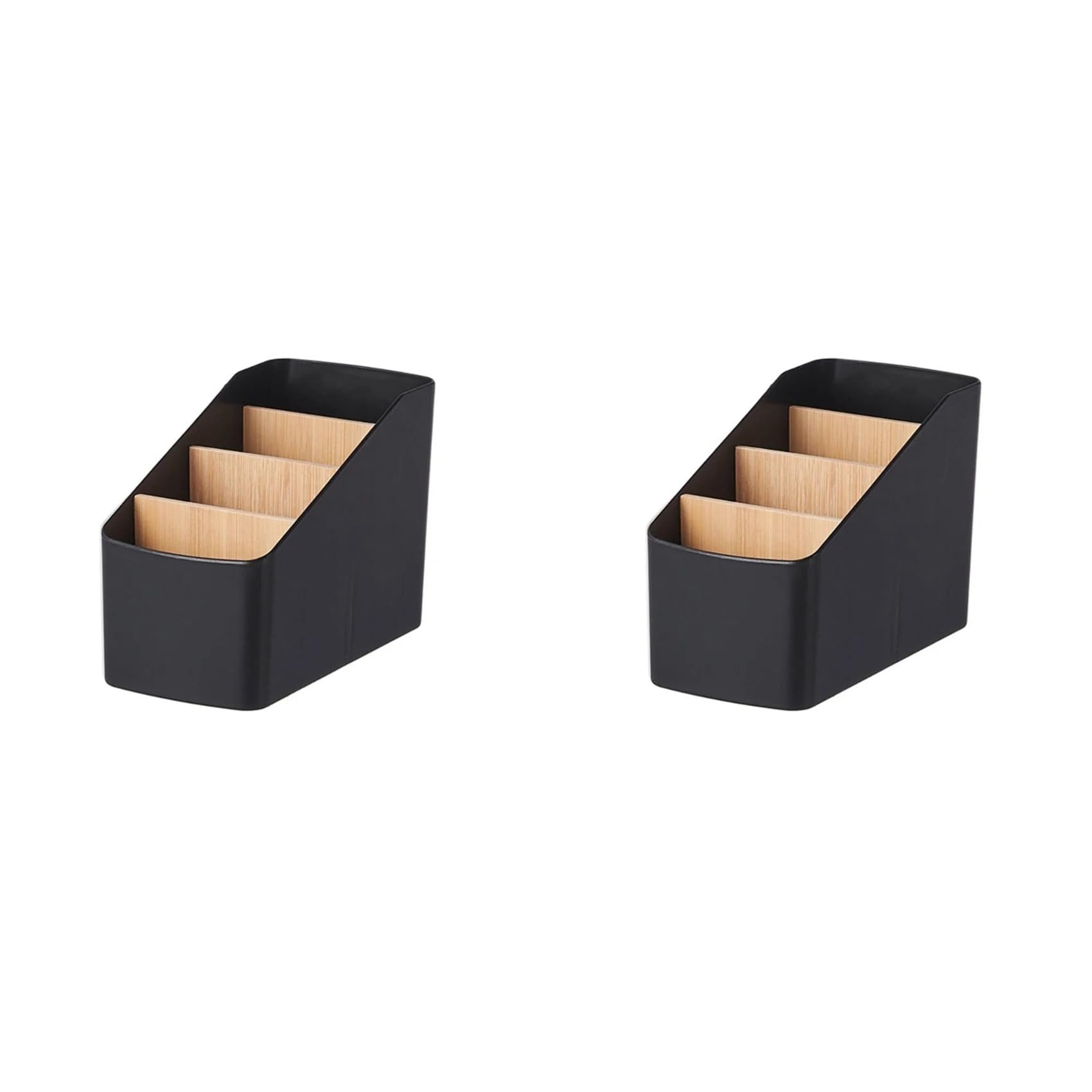 Aundhegrtt 2X Stylish Desk Storage Organizer Box Remote Control Holder,Keep Workspace Tidy Organized,for Desk, Supplies,Home