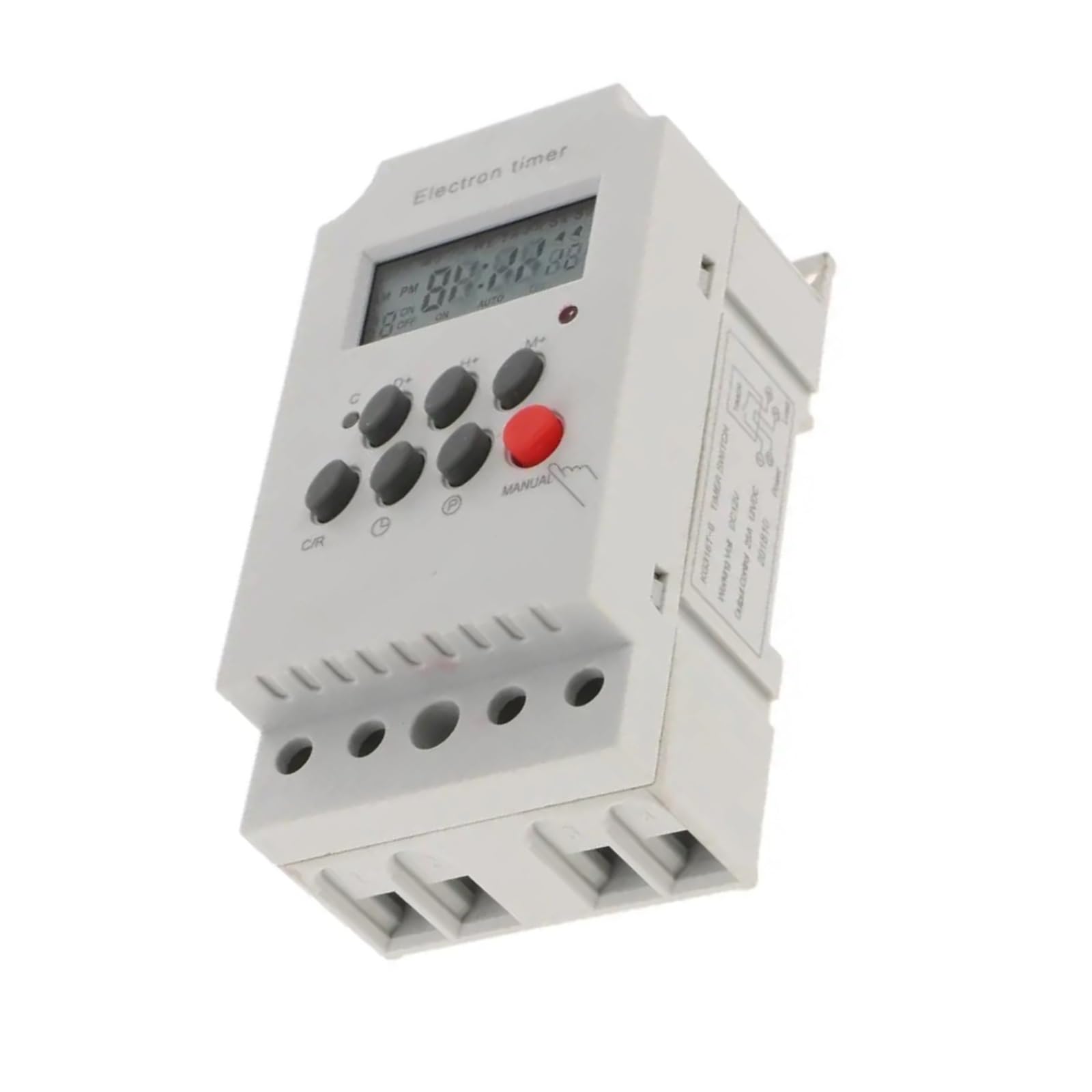 Interruptor Temporizador electrónico con relé Digital programable LCD de 12 V montado en Panel