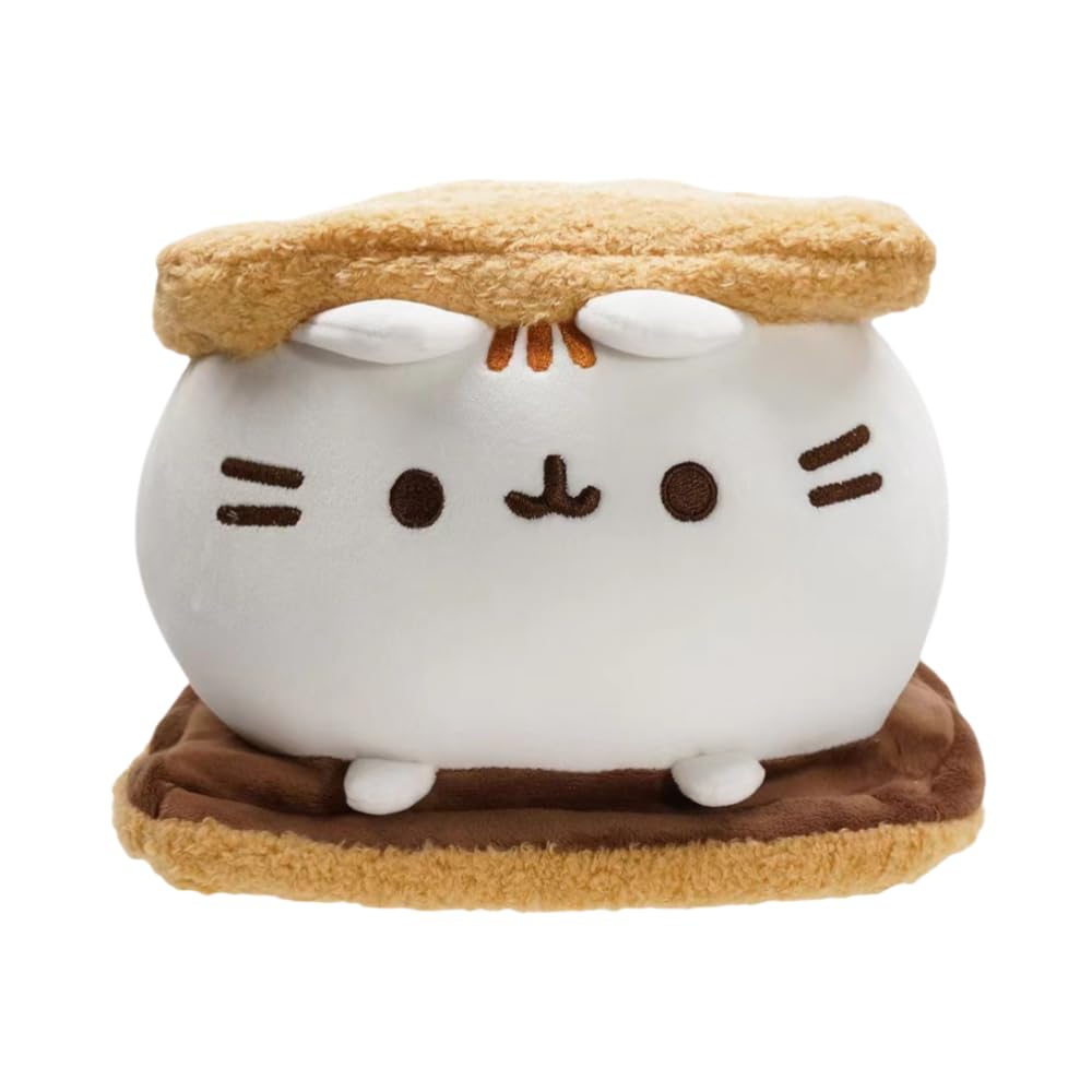 22CM Cute Cookie Cat Plush Toy - Soft Stuffed Animal Pillow, Kawaii Kitty Doll for Home Decor, Kids Gift (Type A)