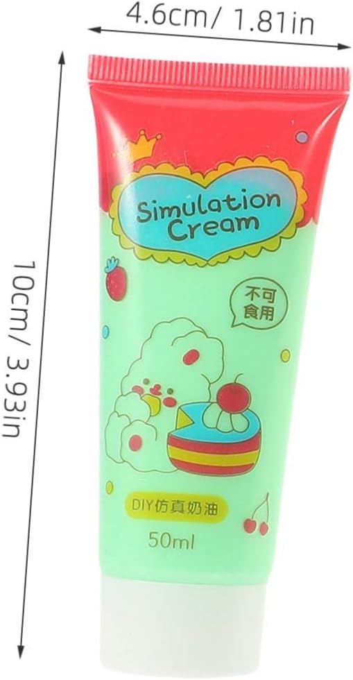 Housoutil 22 Pcs Cream Glue Random Colors for Pattern Making Each Bottle for Phone Case Decoration and Craft Projects