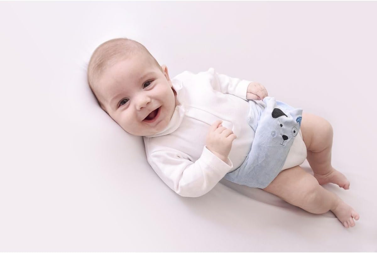 Zip Faixa Abdominal C/Ervas Azul Bebê