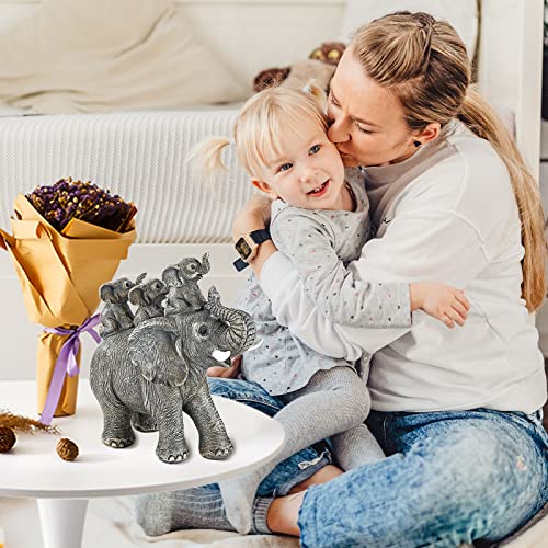 Estatua de elefante decorativa para hogar miniatura 7