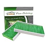 FD135 Cabin air filter for Civic (2001-2005),CR-V (2002-2006),Element (2003-2011),RSX (2002-2006),Replacement for CP135,CF10135,Made of Melt-Blown Nonwoven and Charcoal