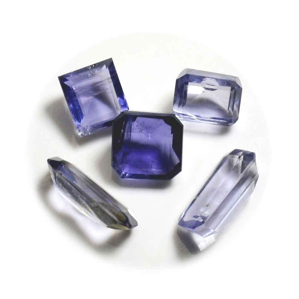 Certified Natural Iolite Gemstone Total 12 Carat 5 Pieces Lot Mixed Shape Neeli Wholesale-image-31