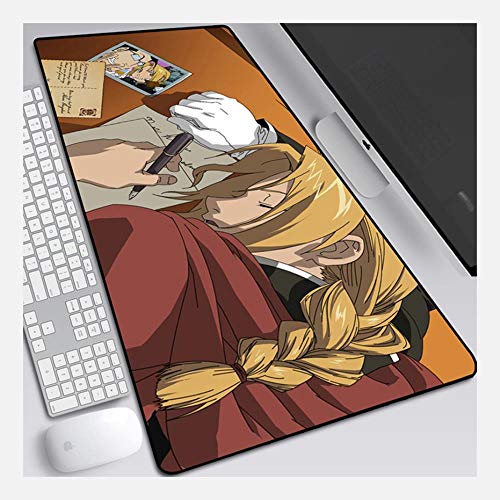 IGIRC Fullmetal Alchemist-Geschwindigkeits-Spiel Mauspad |XXL Mousepad | 900 x 400mm Größe | 3 mm Dicke Basis |Perfekte Präzision und Geschwindigkeit, K Mauspad
