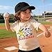 IZYJOY Toddler Girl Boy Baseball Shirt Let’s Go Banana T-Shirt Kids Baseball Outfit Cute Banana Tee Game Day Short Sleeve Top (5-6T<120>, Apricot)