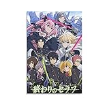 YAOJING Japan Post-Apocalyptic Anime Seraph of The End Role Poster Picture Print Canvas Poster Wall Paint Art Posters Decor Modern Home Artworks Gift Idea 16x24inch(40x60cm)