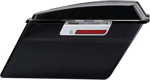 Miniatura 5 de TCT-MOTORPARTS Alforjas de sillín duras negras vívidas para maletero WLatch Keys se adapta a Harley Touring Road Glide Road King Street Glide