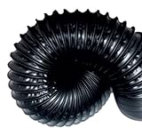 PSI Woodworking D50A Dust Collection Hose Black Flexible 4-Inch x 50-Feet (4