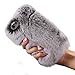 Acc5star Soft Warm Fur Case Cover Skin for Apple iphone 6 (4.7 inch) Bundle with Stylus and Clean Cloth - Grey