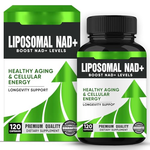 Liposomales NAD+-Präparat 500 Mg, mit TMG 250 mg, steigert die NAD+-Aufnahme für zelluläre Energie und Alterungsbeständigkeit, 120 Capsules