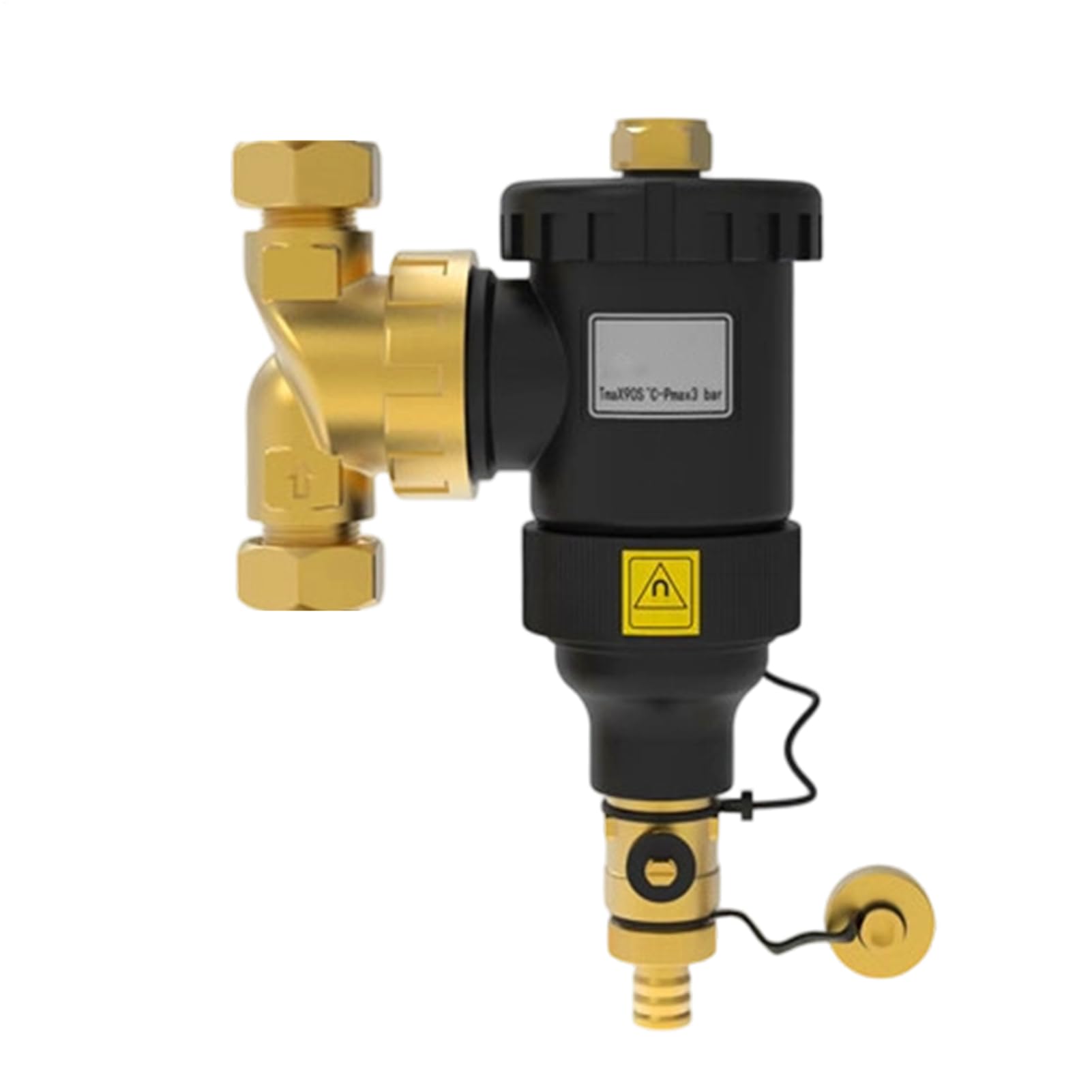 Filtro de Caldera Industrial Filtración Lodos Con Roscas 20 mm Y 32 mm Para | Filtro Magnético De Caldera Con Montaje En Pared para Purificar Óxido, Incrustaciones y Sedimentos en Calefacció
